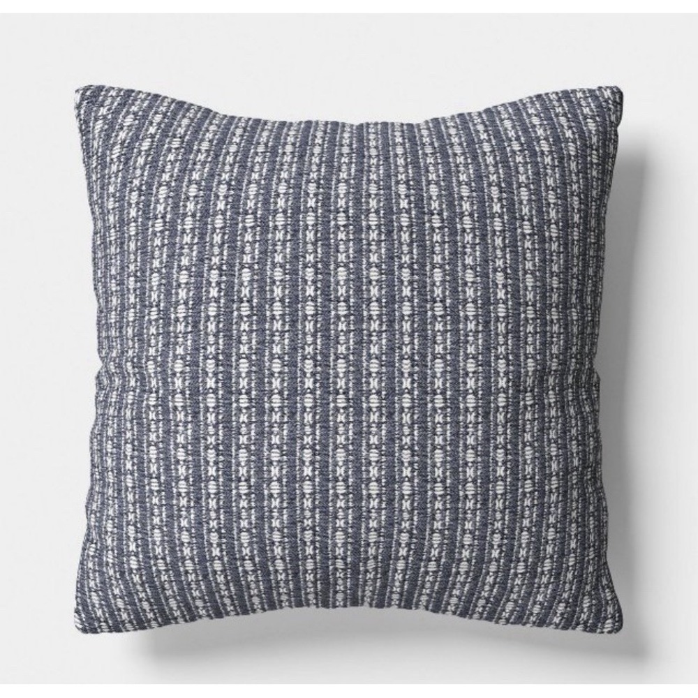 Threshold Blue Oversize Blue MATELASSE Striped Pillow